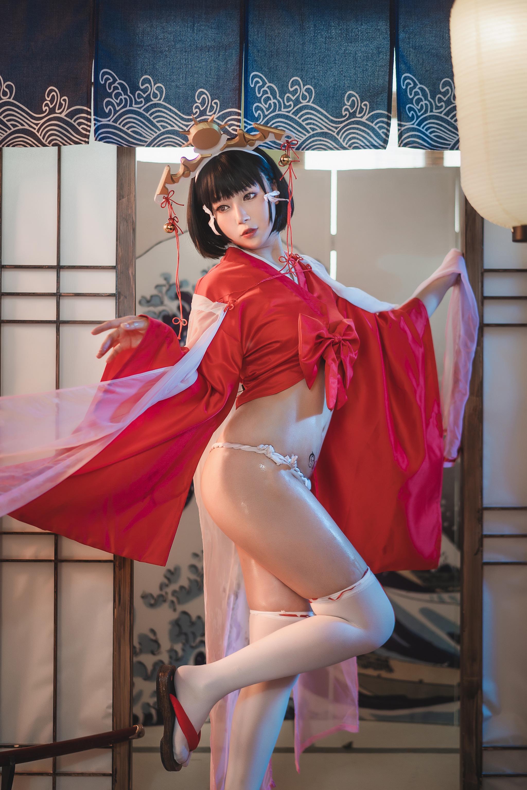 图片[1]-小容仔咕咕咕w – NO.016 黑兽巫女辉夜 [31P]-XikXak
